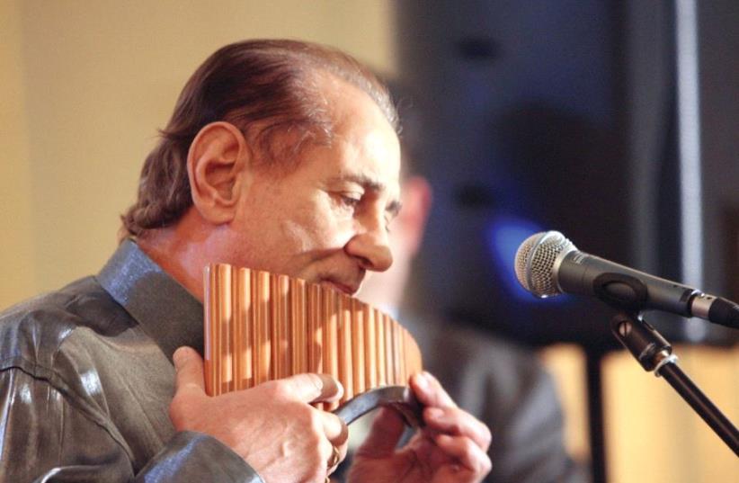 RENOWNED ROMANIAN pan pipe player Gheorghe Zamfir. (photo credit: Courtesy)
