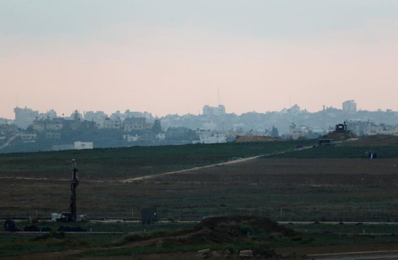 A general view shows the Israeli border with the Gaza Strip, as seen from the Israeli side (photo credit: REUTERS)