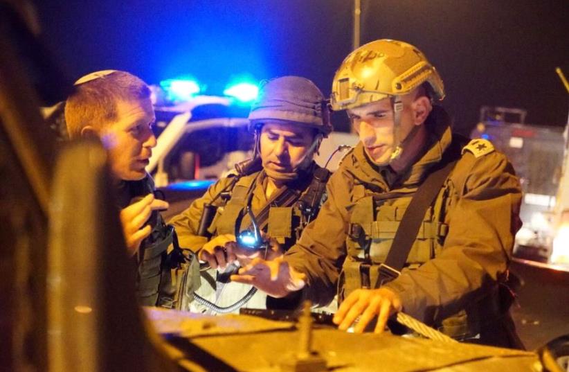 IDF completes major West Bank drill ahead of Passover holiday (photo credit: IDF SPOKESMAN’S UNIT)