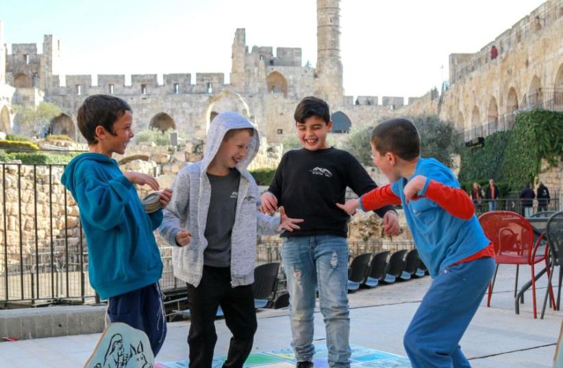 At the Tower of David (photo credit: RICKY RACHMAN)