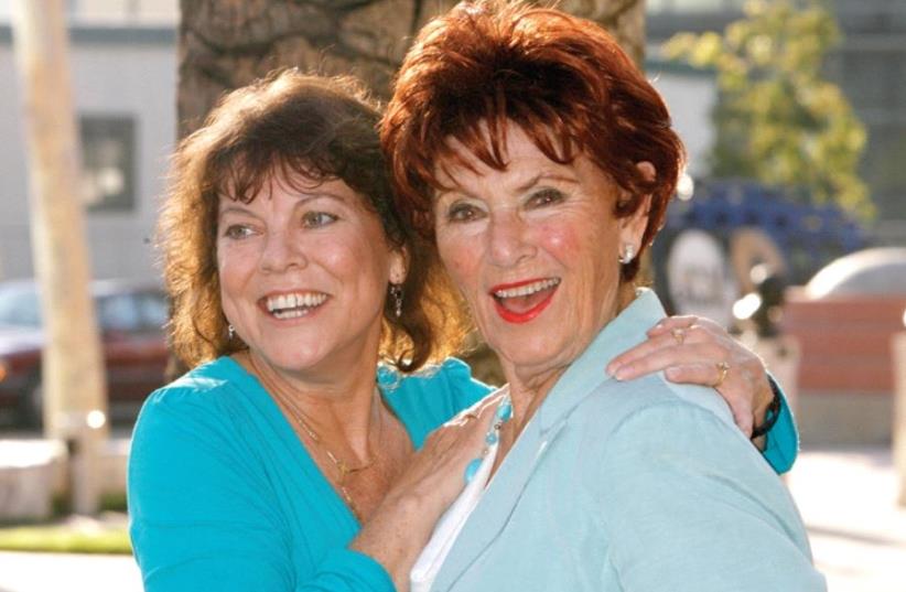 ACTRESSES ERIN MORAN (left) and Marion Ross from ‘Happy Days’ arrive at an event in Los Angeles. (photo credit: FRED PROUSER/REUTERS)