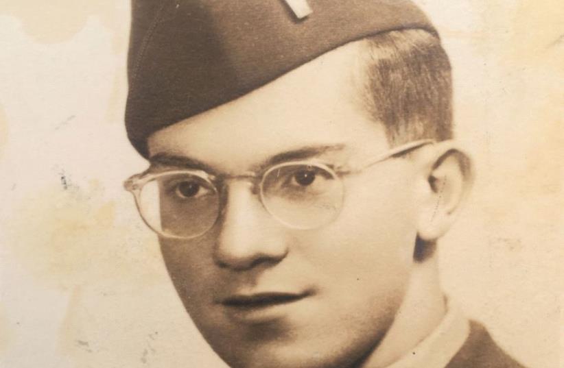 Lt. Moshe Brodetzky during his service in the US Army, 1944 (photo credit: BRODETZKY FAMILY)