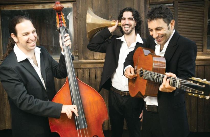 Israeli band Swing de Gitanes, with which Wrembel will be guesting (photo credit: RONEN GOLDMAN)