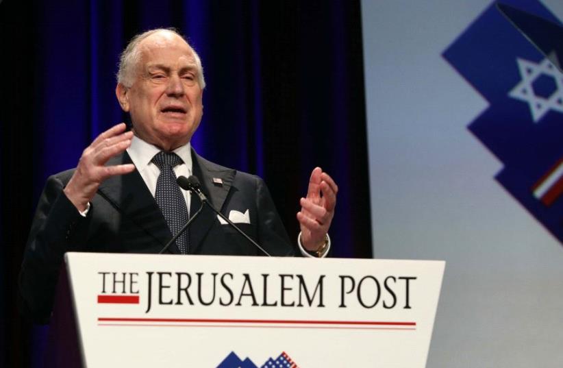 Ronald S. Lauder at the 2017 JPost Annual Conference  (photo credit: SIVAN FARAG)