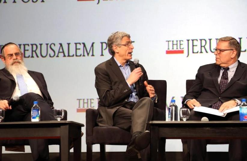 Rabbis of different streams discuss “is Israel still the state of all Jews?” (photo credit: SIVAN FARAG)