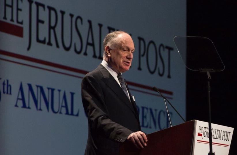 Ronald S. Lauder at the 2017 JPost Annual Conference . (photo credit: NOA GRAYEVSKY)