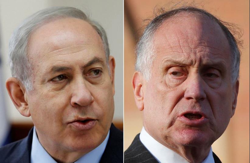 Netanyahu and Lauder (photo credit: REUTERS)