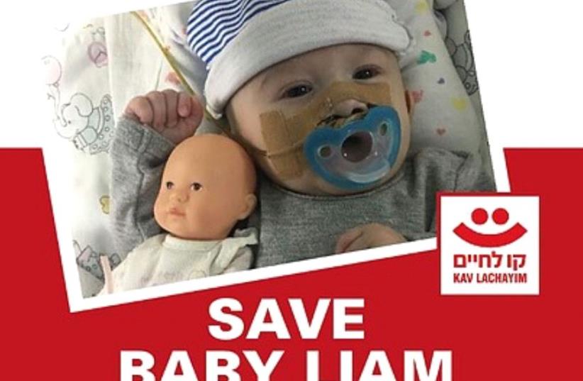 The 'Save Baby Liam' campaign (photo credit: Courtesy)