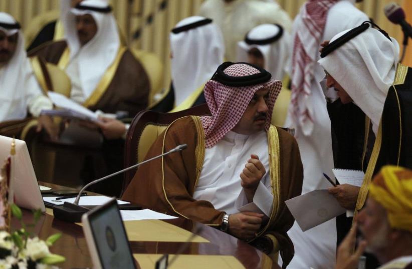 A meeting of the Gulf Cooperation Council in Riyadh [File] (photo credit: REUTERS)