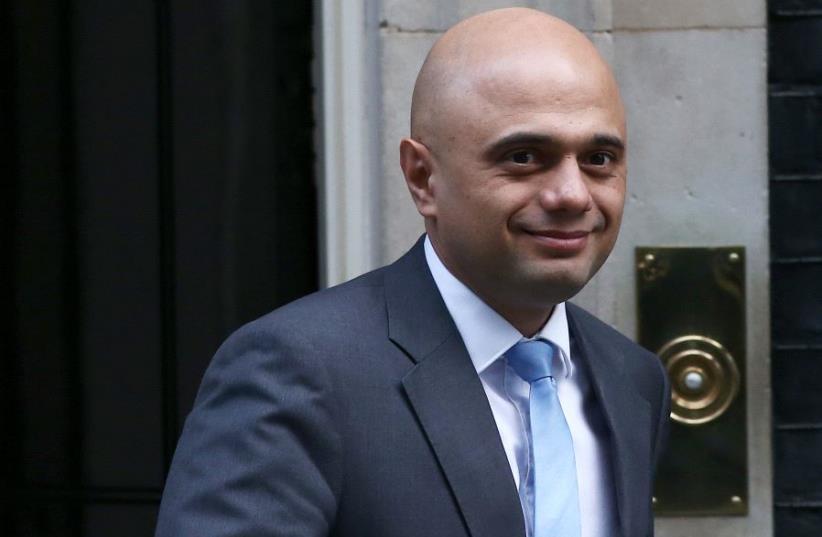 Britain's Secretary of State for local government Sajid Javid leaves a cabinet meeting in Downing Street, London, January 17, 2017. REUTERS/Neil Hall  (photo credit: REUTERS/NEIL HALL)