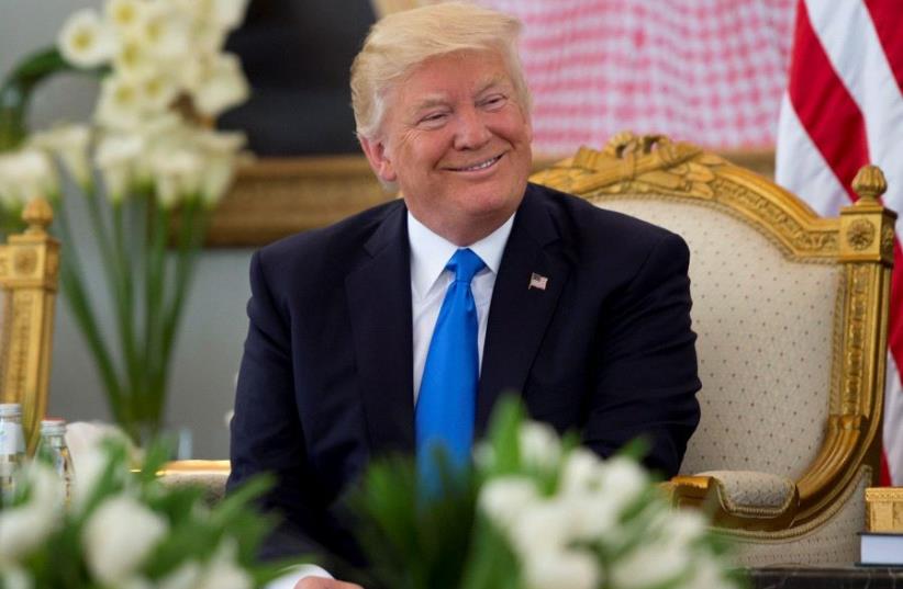Donald Trump in Riyadh. (photo credit: REUTERS)
