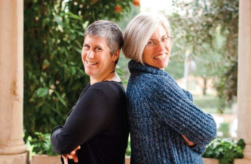 Beth Steinberg (left) with Miriam Avraham, with whom she co-founded Shutaf Inclusion Programs (photo credit: YITZ WOOLF)