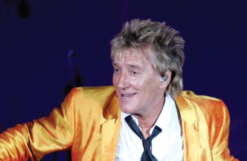 British singer Rod Stewart performs during his concert in Floriana (photo credit: REUTERS)