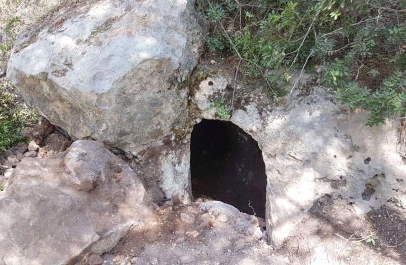 The entrance to the underground Zippori archeological site (photo credit: NIR DISTELFELD/ ISRAEL ANTIQUITIES AUTHORITY)