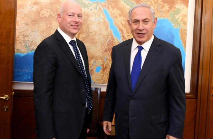 Jason Greenblatt Meets PM Netanyahu (photo credit: MATTY STERN, US EMBASSY TEL AVIV)