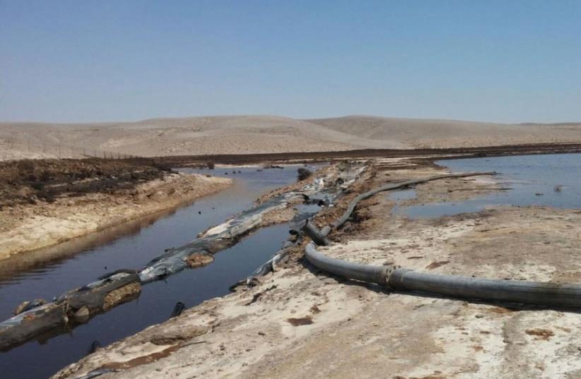 Industrial waste water contamination in Israel (photo credit: ENVIRONMENT PROTECTION MINISTRY)