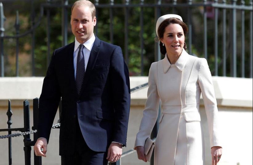 Britain's Prince William and Catherine, the Duchess of Cambridge (photo credit: REUTERS)