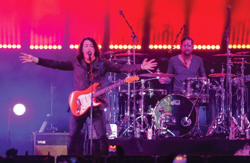 TEARS FOR FEARS made sure their army of loyal fans were not left disappointed at Tel Aviv’s Menora Mivtachim Arena. (photo credit: LIOR KETER)