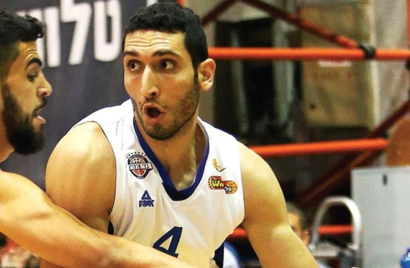 Israel nationaL team forward Karam Mashour joined Maccabi Tel Aviv yesterday, leaving Bnei Herzliya after establishing a reputation as one of the best local players in the BSL (photo credit: UDI ZITIAT)