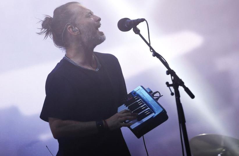 Radiohead performs at the Glastonbury Festival 2017 (photo credit: REUTERS)