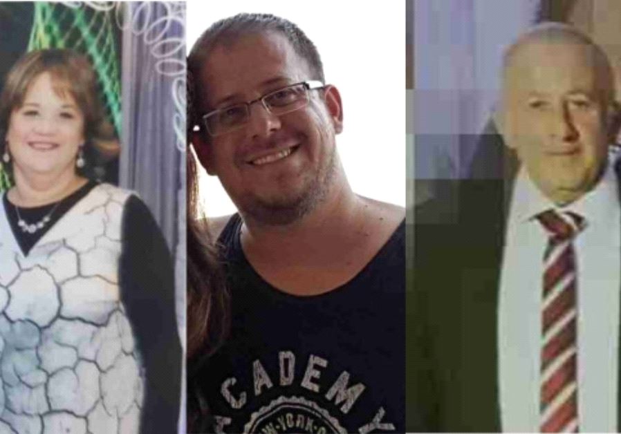 The three victims of the lethal attack in Halamish. (COURTESY OF THE FAMILY AND THE MUNICIPALITY OF ELAD)