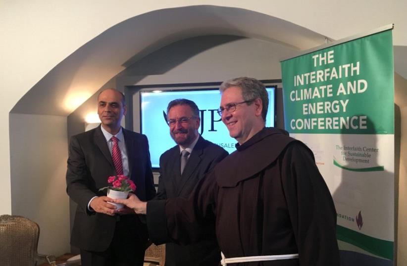 Interfaith leaders at a climate and energy conference (photo credit: ISABEL FEINSTEIN)
