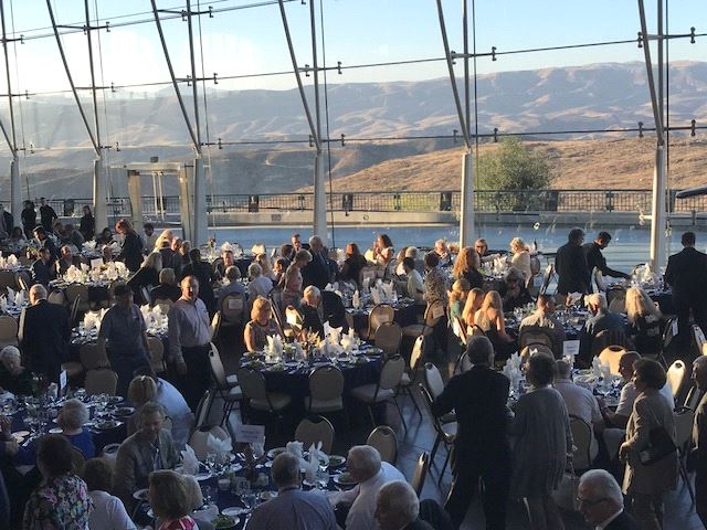 Dinner under Air Force One-Simi Valley view in background (Photo credit Nurit Greenger)
