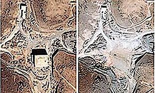 Satellite photos showing suspected Syrian nuclear - Photo: Courtesy ISIS