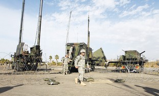 Patriot anti-missile battery site 