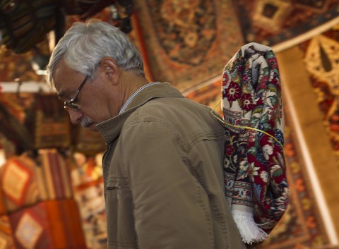 Carpet salesman in Iran (Reuters)