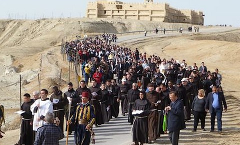 The Francisican Procession to the Jordan River