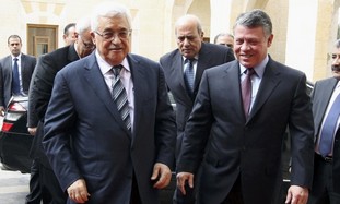 PA president Abbas, Jordan King Abdullah II - Photo: Reuters