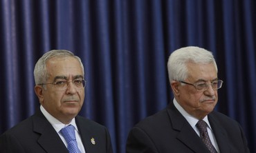 PA President Abbas and PM Fayyad [file] - Photo by Fadi Arouri / Reuters 