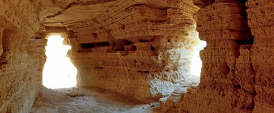 Qumran Cave Interior Panorama