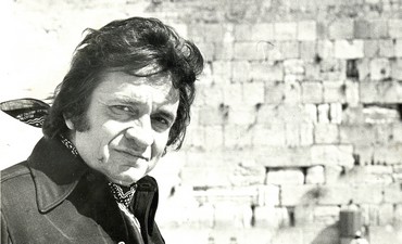 Johnny Cash at the Western Wall - Photo: Jerusalem Post archive