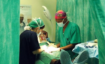 Doctors perform circumcision - Photo: Courtesy Operation Abraham