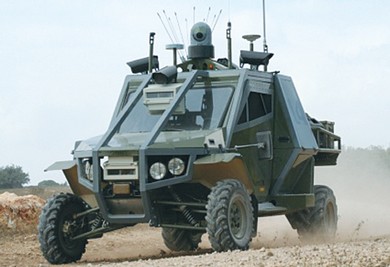 Guardium , already in use, operates much like the Advance Guard – a new UGV under development by the IDF – will (Courtesy)
