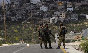 IDF soldiers at West Bank checkpoint 