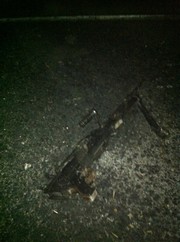 Weapon burned up during border infiltration attempt (IDF Spokesman