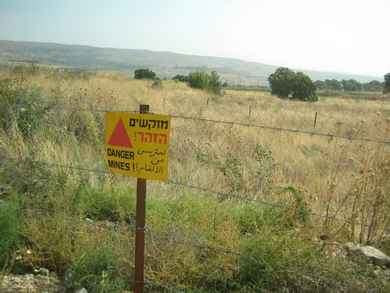 Golan Heights mine field (Joe Yudin)