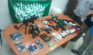 Seized Weapons cache - Photo: Courtesy Jerusalem Police