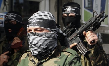 Palestinian gunmen from Al-Aqsa brigades of Fatah