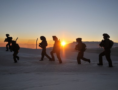 IDF soldiers operating in the snow [Photo: IDF Spokesman
