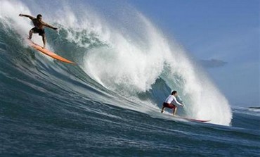Surfers in Hawaii