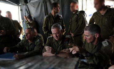 IDF Chief of Staff Benny Gantz during the surprise IDF drill, June 23, 2013. Photo: IDF Spokesman’s Office