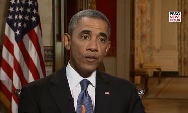 US President Barack Obama discusses Syria in PBS interview