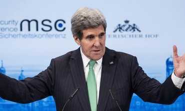 US Secretary of State John Kerry at the Munich Security Conference in Germany Photo: REUTERS