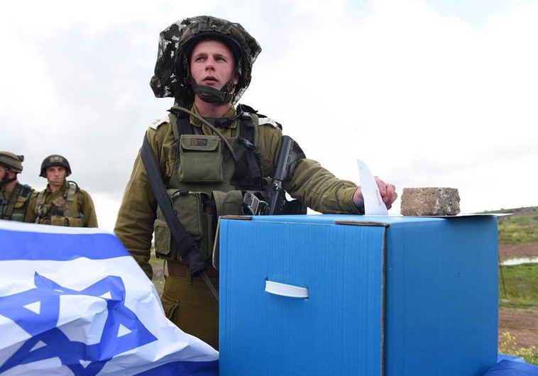 And of course, even the country's brave soldiers took time from their service to fill another important obligation (Photo: IDF spokesperson).
