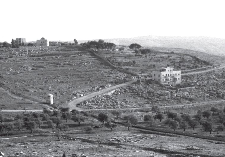General overview of area with a view of a pillbox structure (photo credit: CENTRAL ZIONIST ARCHIVES JERUSALEM/TIM GIDAL COLLECTION)