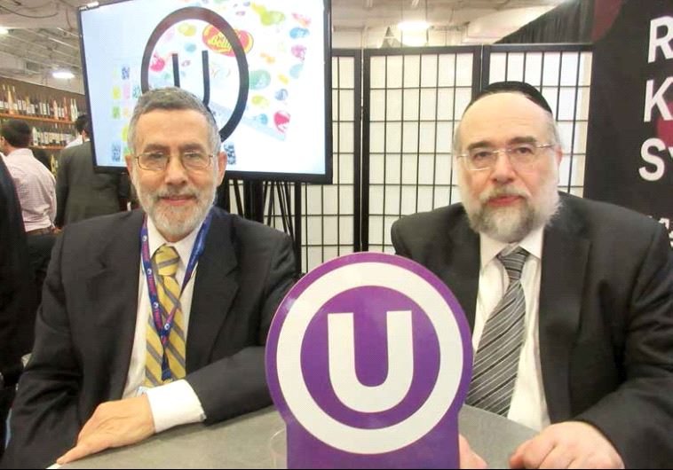 Rabbi Menachem Genack (left) and Rabbi Moshe Elefant of the Orthodox Union (photo credit: HOWARD BLAS)